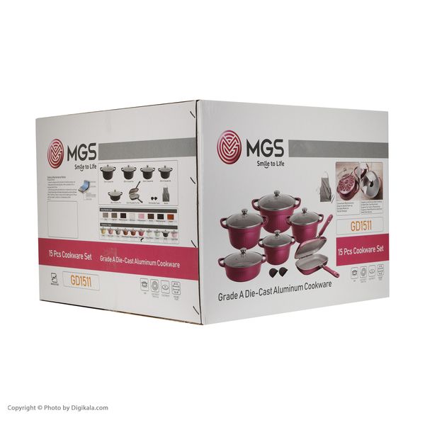 سرویس پخت و پز 15 پارچه ام جی اس مدل gc1511