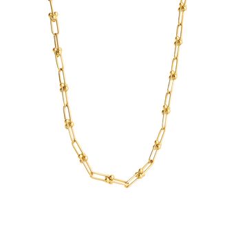 گردنبند طلا کم اجرت 18 عیار زنانه مدل تیفانی