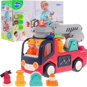 اسباب بازی ماشین آتش نشانی موزیکال هولی تویز Hola Toys مدل E8998