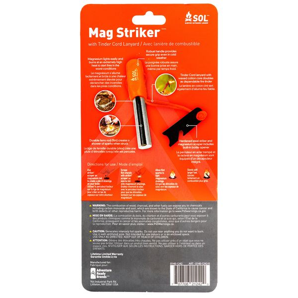 آتش زنه سول مدل mag striker with tinder cord کد F2022