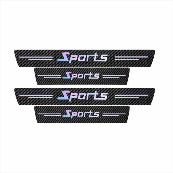 برچسب پارکابی خودرو سولگی مدل کربن کد J11 طرح اسپرت بسته 4 عددی