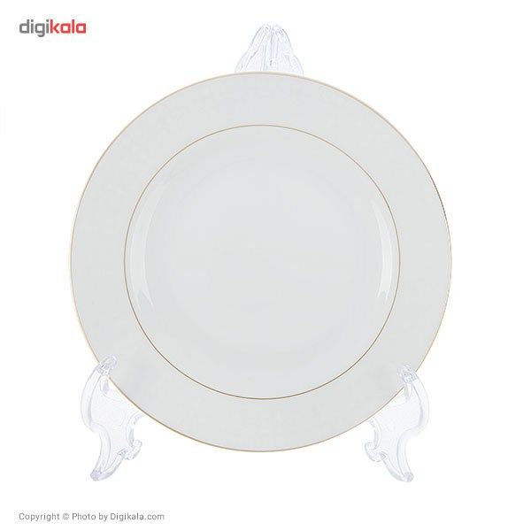 سرویس غذاخوری 28 پارچه 6 نفر چینی زرین ایران مدل Sepid Sadaf Top Grade