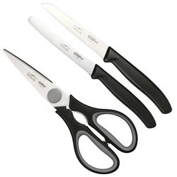 چاقوی آشپزخانه جی فی نی کد G-03 مجموعه 3 عددی