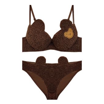 ست شورت و سوتین زنانه مدل  تدی عروسکی کد E0082st