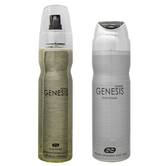 بادی اسپلش مردانه عماد آرا مدل Genesis Homme حجم 250 میلی لیتر به همراه اسپری بدن مردانه عماد آرا مدل Genesis Homme حجم 200 میلی