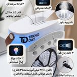 پنکه شارژی تکنودی مدل مه پاش  new 2027 ظرفیت 3600 میلی آمپر ساعت