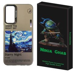 کاور نینجا قاب مدل ونگوگ طرح شب پر ستاره مناسب برای گوشی موبایل سامسونگ Galaxy A35