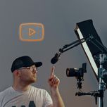 چراغ تزئینی مدل نئون لوگو یوتیوب