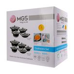 سرویس قابلمه و تابه گرانیت 10 پارچه ام جی اس مدل فورج کد 002