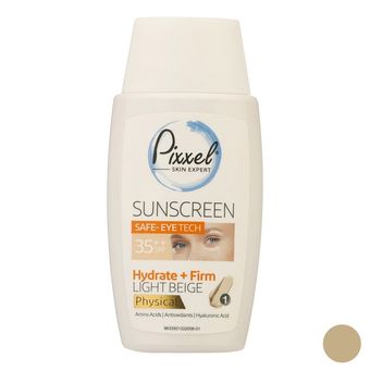 ضدآفتاب رنگی دور چشم و صورت پیکسل SPF35 مدل Physical، بژ روشن مناسب انواع پوست حجم 50 میلی لیتر