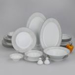 سرویس چینی 35 پارچه غذاخوری چینی زرین ایران طرح شهرزاد مدل ورونا درجه عالی