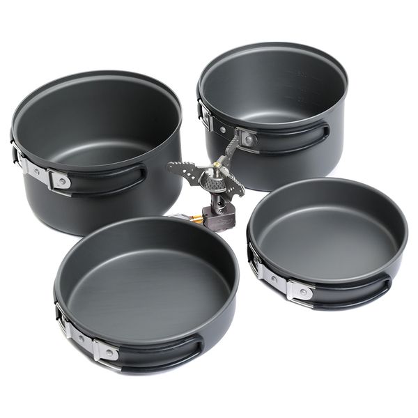 مجموعه 5 عددی سرشعله و ظروف سفری کووآ مدل Solo 3