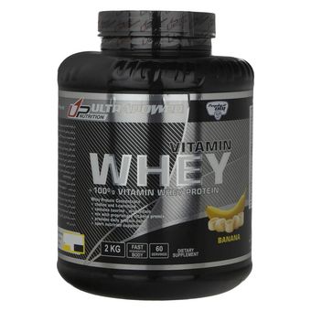 پودر پروتئین وی 100% الترا پاور با طعم موز پگاه - 2 کیلوگرم