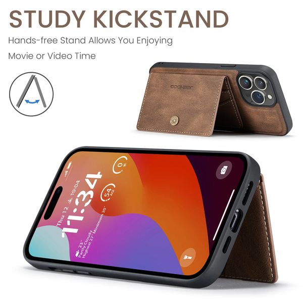 کاور جیهود مدل Leather Wallet مناسب برای گوشی موبایل اپل iPhone 15 Pro