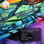 پوستر پارچه ای فیانی مدل بک دراپ بلک لایت کد F114