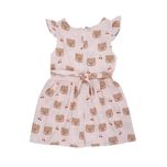 پیراهن آستین کوتاه یقه گرد دخترانه مدل MDSS-CH3987