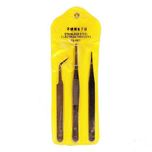 انبر پنس مدل TWEEZERS TS_9803 مجموعه 3 عددی (فروش اقساطی)