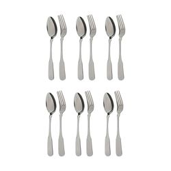 قاشق و چنگال غذاخوری صنایع استیل ایران مدل برشیا کد 5