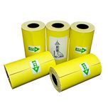 لیبل حرارتی زرد پایتخت رول مدل LA3Y بسته 5 عددی