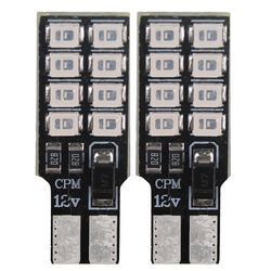 لامپ خودرو کاسپین مدل SUPER LED 16CHIP BLUE بسته دو عددی