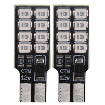 لامپ خودرو کاسپین مدل SUPER LED 16CHIP BLUE بسته دو عددی