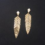گوشواره طلا 18 عیار زنانه سهی مدل گندم کد SE07