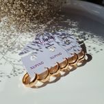 گوشواره زنانه ژوپینگ مدل حلقه ای چند ضلعی