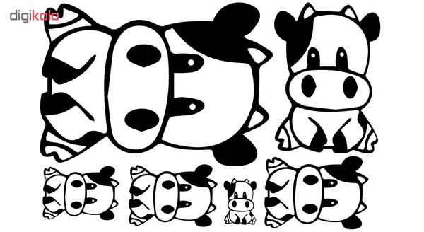 استیکر یخچال صالسو آرت طرح different cute cow az