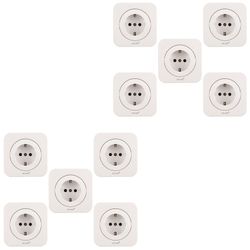 پریز برق ارت دار دلند مدل آدا پلاس بسته 10 عددی