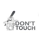 برچسب بدنه خودرو طرح dont touch کد CUT437