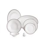 سرویس غذاخوری 102 پارچه چینی زرین ایران مدل ایتالیا اف ریوا درجه عالی