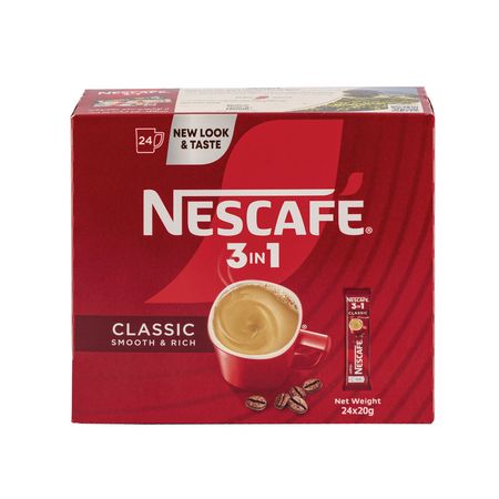 پودر مخلوط قهوه فوری 3 در 1 نسکافه - 20 گرم بسته 24 عددی