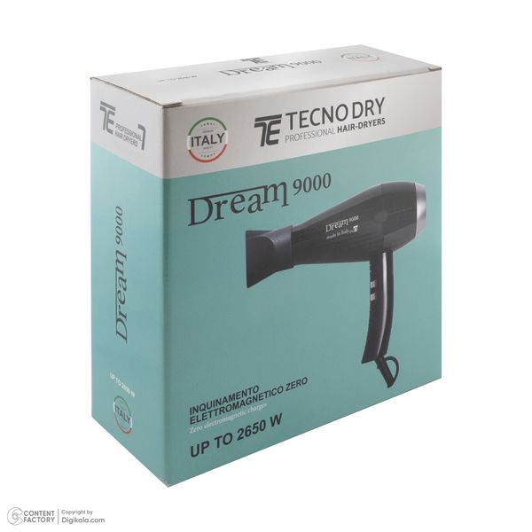 سشوار حرفه‌ای تکنو درای مدل Dream 9000 با توان 2650 وات