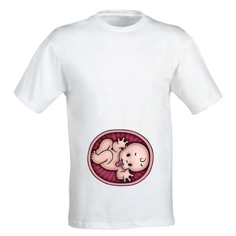 تیشرت بارداری طرح جنین کد b12