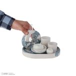 ست 6 تکه دکوری طرح ست رومیزی کد 19