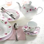 سرویس چینی 102 پارچه غذا خوری چینی زرین ایران سری ایتالیا اف مدل ویلیج درجه یک