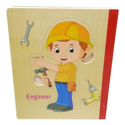 پازل جورچین چوبی کتابی کودک
