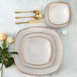 سرویس غذاخوری 27 پارچه چینی زرین ایران سری کواترو مدل ریوا درجه عالی