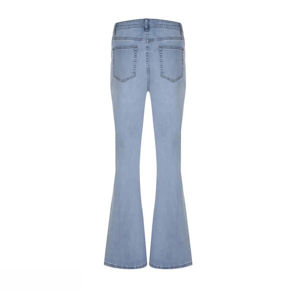 شلوار جین زنانه مدل دمپا گشاد کد MDSS-CF7481*326