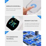 زنگ بی سیم مدل 2T195-BB مجموعه سه عددی