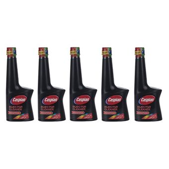 مکمل تمیز کننده سیستم سوخت خودرو کاسپین کد 02 حجم 230 میلی لیتر بسته 5 عددی