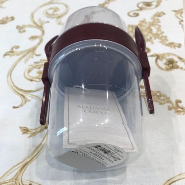 ظرف نگهدارنده غذا مادام کوکو مدل 02 به همراه قاشق و چنگال
