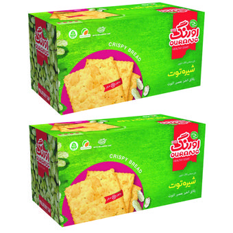 بیسکویت رژیمی بدون شکر با شیره توت اورنگ - 380 گرم  بسته 2 عددی