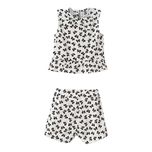 ست تاپ بدون آستین و شلوارک راحتی نوزادی مدل MDSS-CH2427