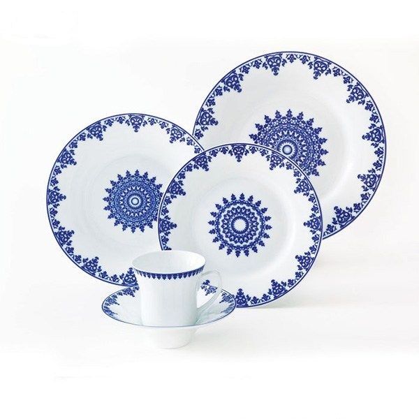 سرویس غذاخوری 35 پارچه چینی زرین ایران سری شهرزاد مدل سمرقند درجه عالی