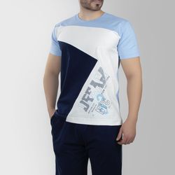 ست تی شرت و شلوارک مردانه آریان نخ باف مدل Z17630