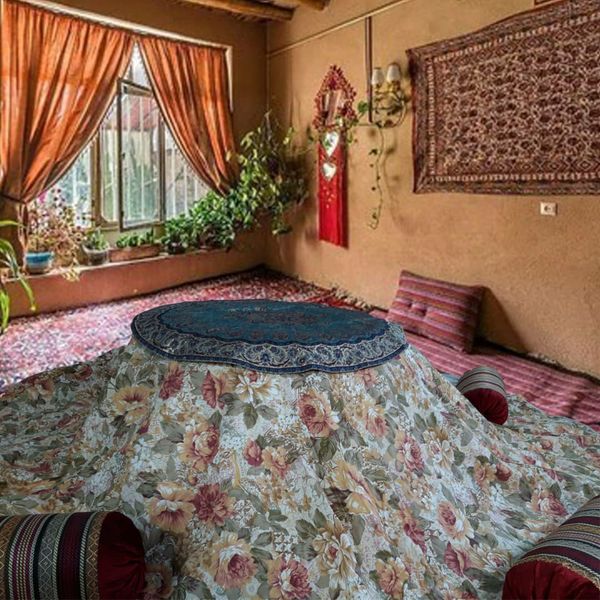 لحاف کرسی خانه سبز اسماعیلی مدل GL-Nasim سایز 400x400 سانتی متر