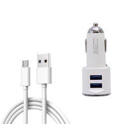 شارژر فندکی الدینیو مدل DL-C29 به همراه کابل تبدیل microUSB