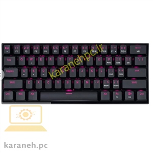 کیبورد گیمینگ ردراگون مدل K630 Dragonborn، مکانیکال سوییچ قرمز، Tenkeyless، نورپردازی RGB