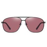 عینک آفتابی خلبانی مردانه آلبرت وگ مدل 6306C21P39 Polarized Maroon